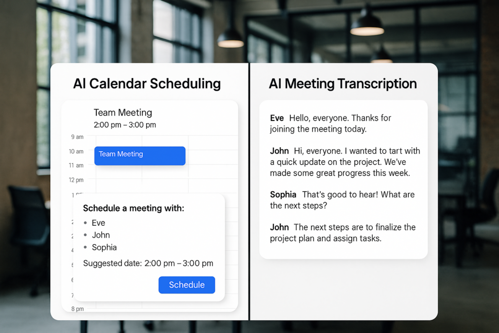 AI Productivity Tools Reshaping How Workers Manage Meetings, Tasks, and Workflows