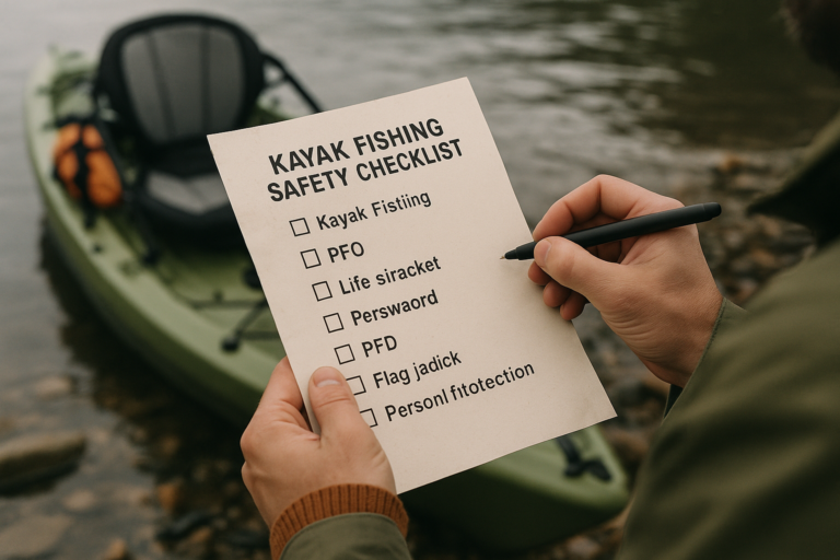 Kayak Anglers Advised on Safety Measures Before Hitting Local Waters