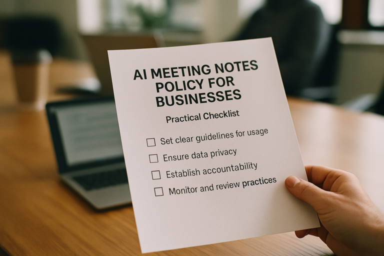 Local Businesses Grapple With AI Meeting Note Policies