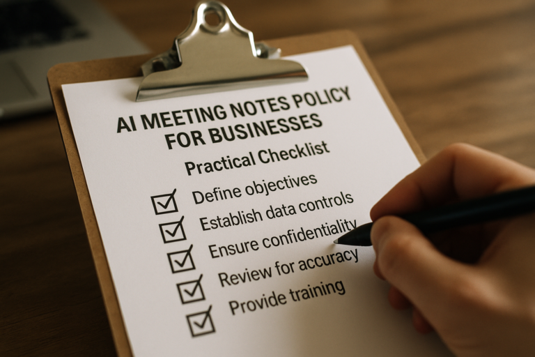 Local Businesses Grapple With AI Meeting Transcription Policies