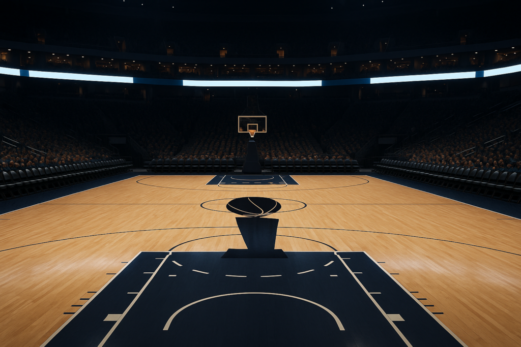 NBA Brings Trophy Logo Back to Finals Courts