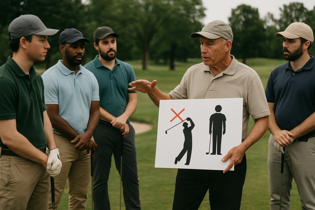 New League Golfers Advised on Course Etiquette