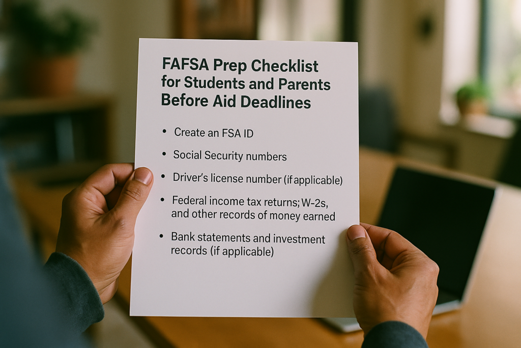 Preparing for FAFSA: A Guide for Aiken Students and Parents