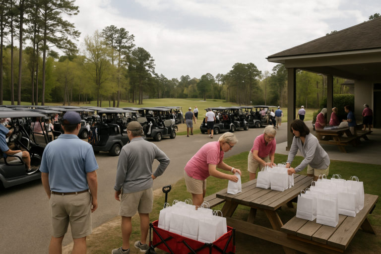 Preparing for a Charity Golf Scramble in Aiken