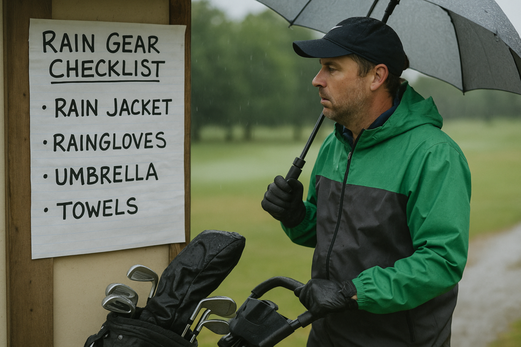 Summer Golfers Advised on Rain Gear and Course Safety