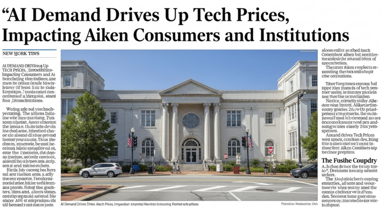 AI Demand Drives Up Tech Prices, Impacting Aiken Consumers and Institutions