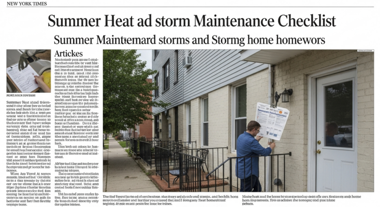 Aiken Homeowners Navigate Summer Heat and Storm Season with Key Maintenance