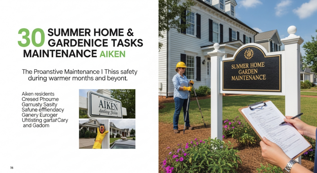 Comprehensive Guide Details 30 Summer Home and Garden Maintenance Tasks for Aiken Residents