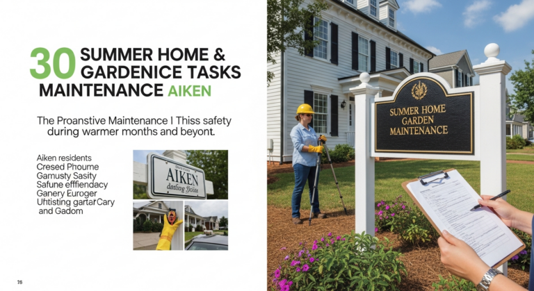 Comprehensive Guide Details 30 Summer Home and Garden Maintenance Tasks for Aiken Residents