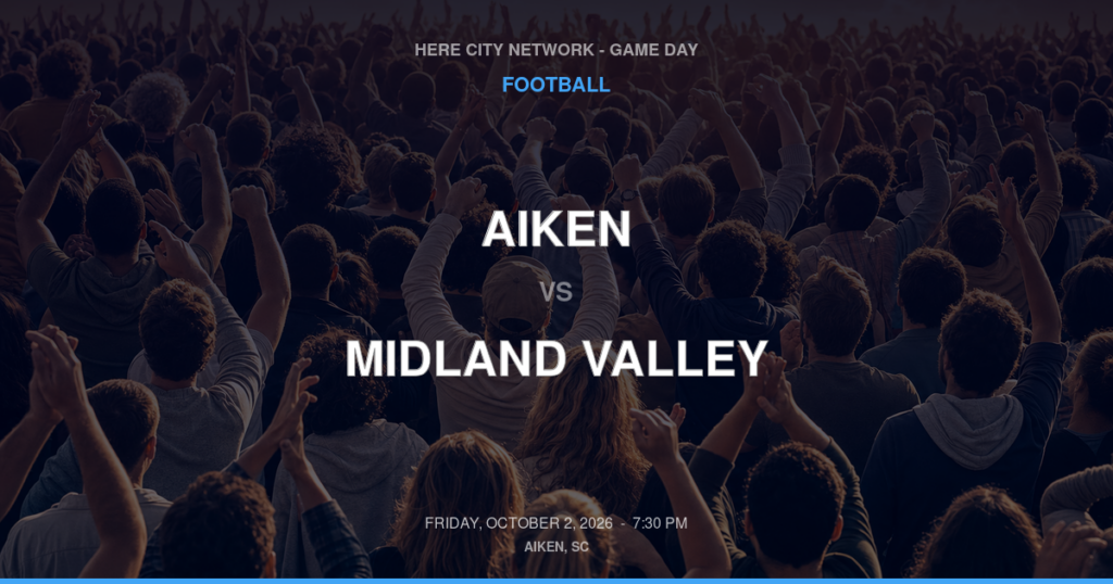 Aiken vs. Midland Valley — Football Game Day — Graniteville, SC — Oct 2, 2026