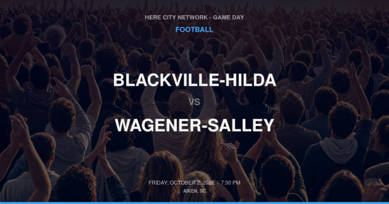 Blackville-Hilda vs. Wagener-Salley — Football Game Day — Wagener, SC — Oct 2, 2026
