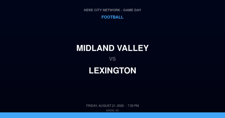 Midland Valley vs. Lexington — Football Game Day — Aiken, SC — Aug 21, 2026