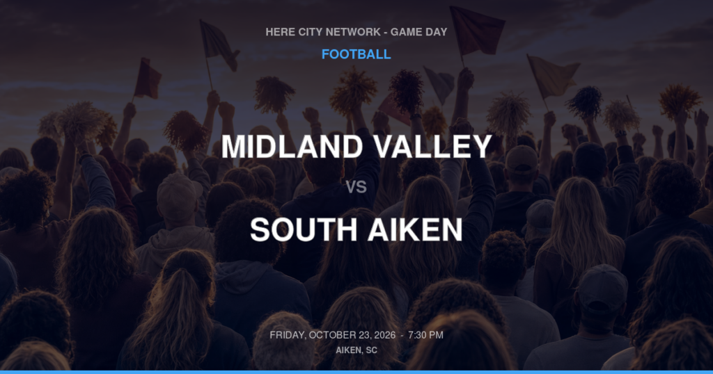 Midland Valley vs. South Aiken — Football Game Day — Aiken, SC — Oct 23, 2026