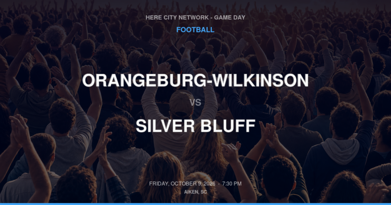Orangeburg-Wilkinson vs. Silver Bluff — Football Game Day — Aiken, SC — Oct 9, 2026