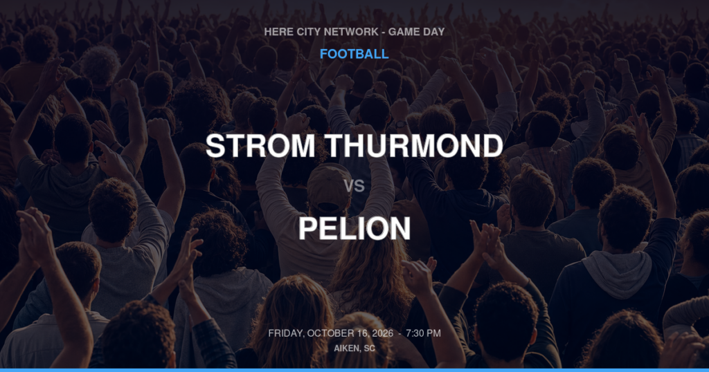 Strom Thurmond vs. Pelion — Football Game Day — Pelion, SC — Oct 16, 2026