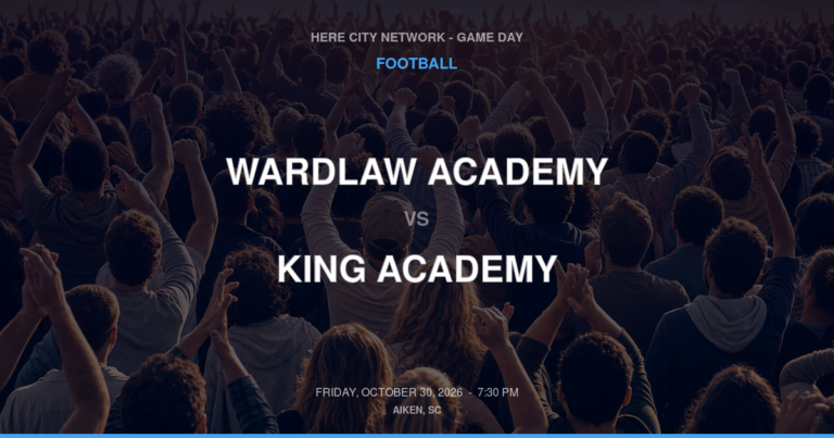 Wardlaw Academy vs. King Academy — Football Game Day — Batesburg-Leesville, SC — Oct 30, 2026