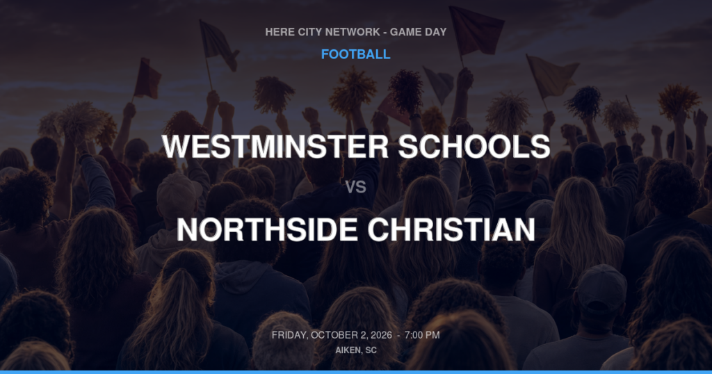 Westminster Schools vs. Northside Christian — Football Game Day — Lexington, SC — Oct 2, 2026